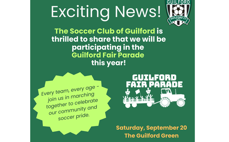 Get excited for the Guilford Fair Parade!